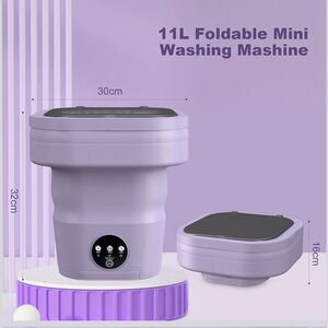 Purple Foldable Mini Washing Machine
